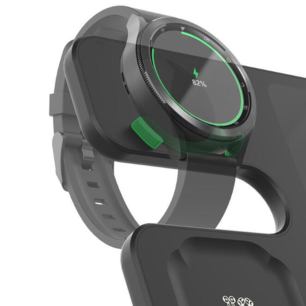 3 In 1 Wireless Charger For Mobile Phone Watch And Earphones Black