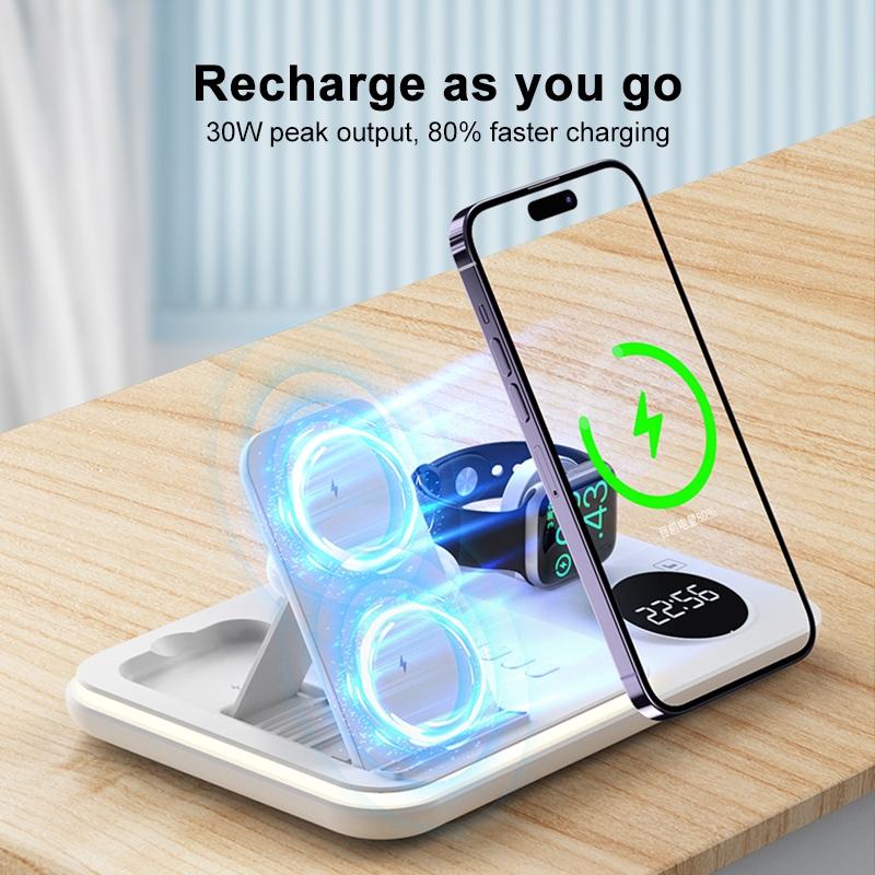 30W Wireless Charger Multifunctional - Black